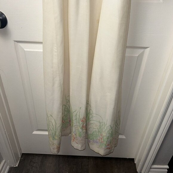 Tere Tereba for Young Reflections Ivory Floral Hippy Boho Maxi Dress Size XS/S - Picture 8 of 12